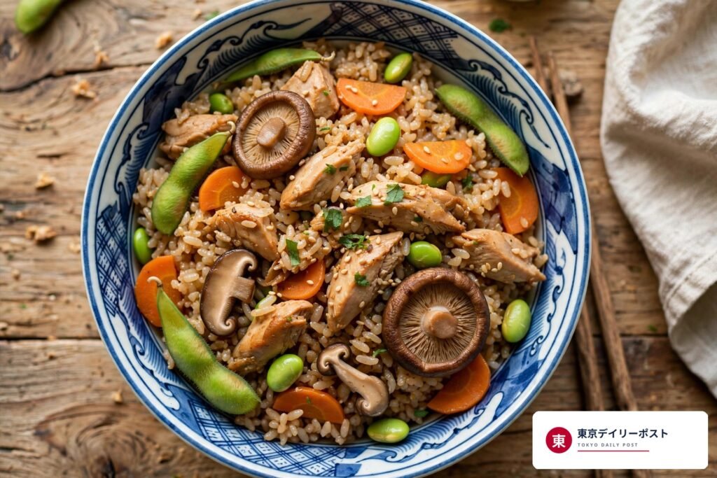 炊き込みご飯レシピの写真