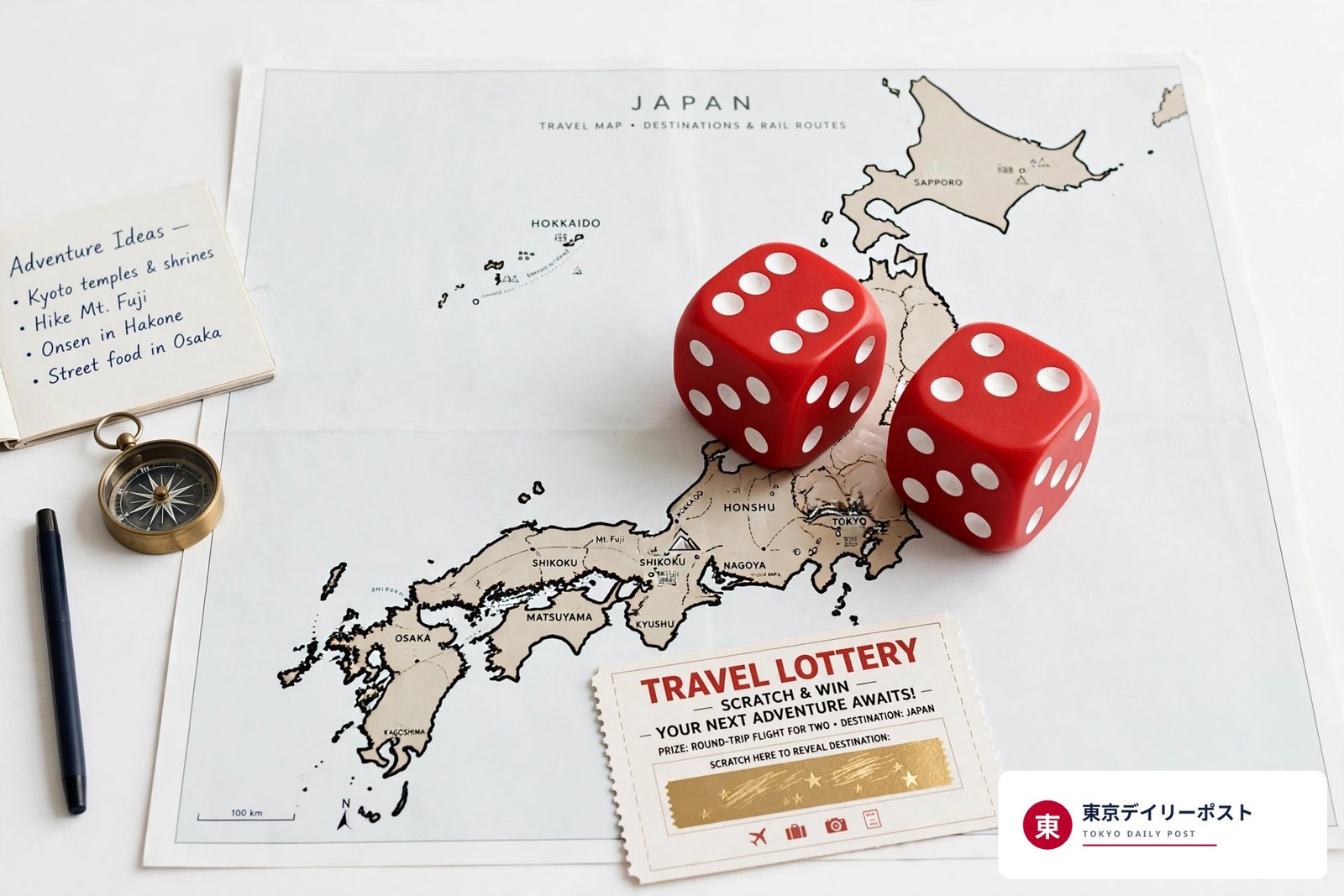 サイコロきっぷの旅を楽しむイメージ